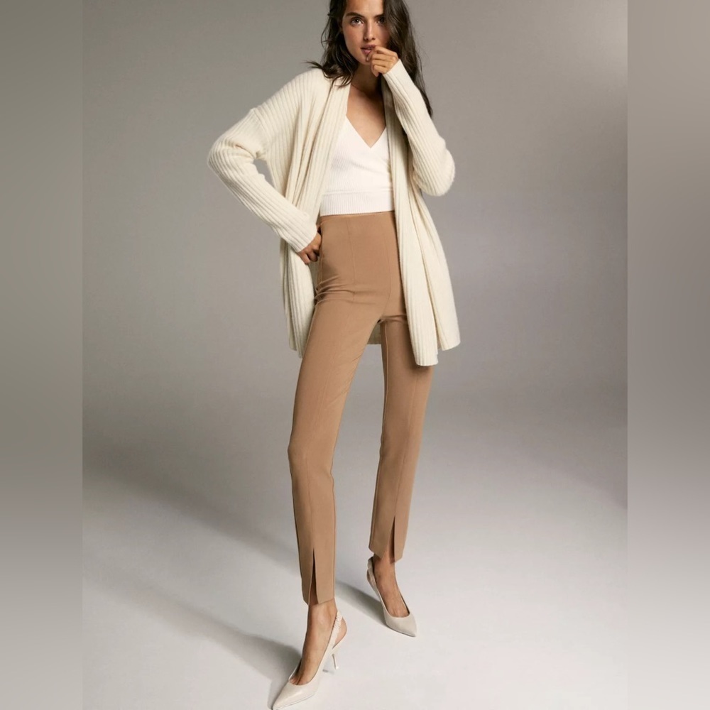 BABATON JOTHAM HIGH RISE SKINNY TROUSER DRESS PANT SIZE 0 TAN BEIGE